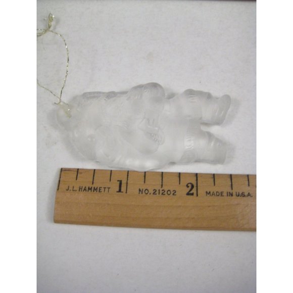 Bleikristall Christmas Glass Ornaments 5 Vintage Tree Santa Western Germany - Picture 9 of 13